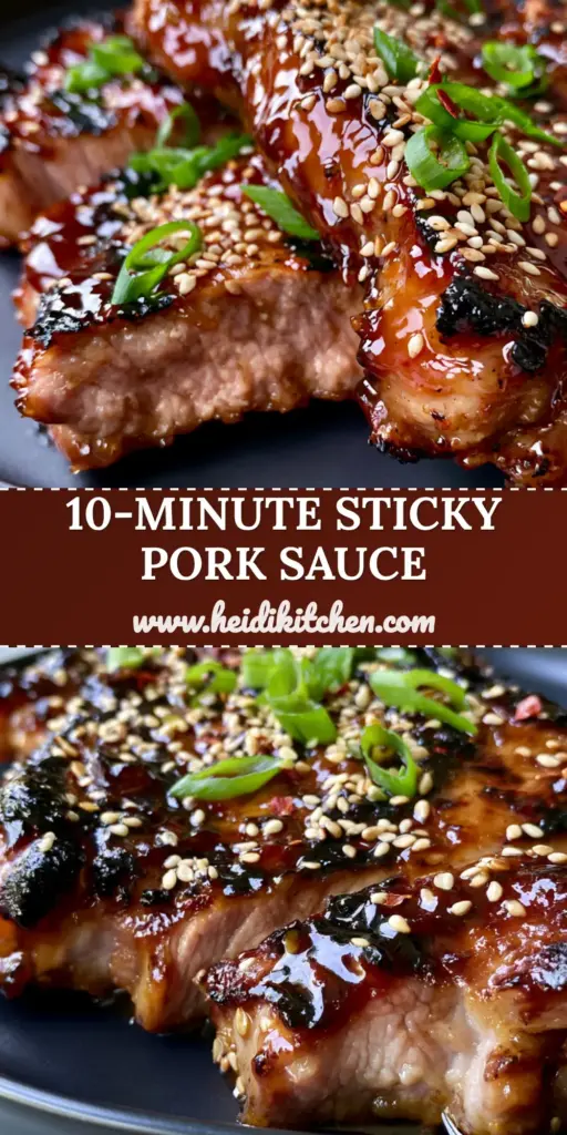 Grilled Pork Sauce Recipe: The Ultimate Mahogany Honey Garlic Glazed Chops 4 A top-down view of thick-cut grilled pork chops on a matte black plate with a mahogany honey garlic glaze. (grilled pork sauce recipe)