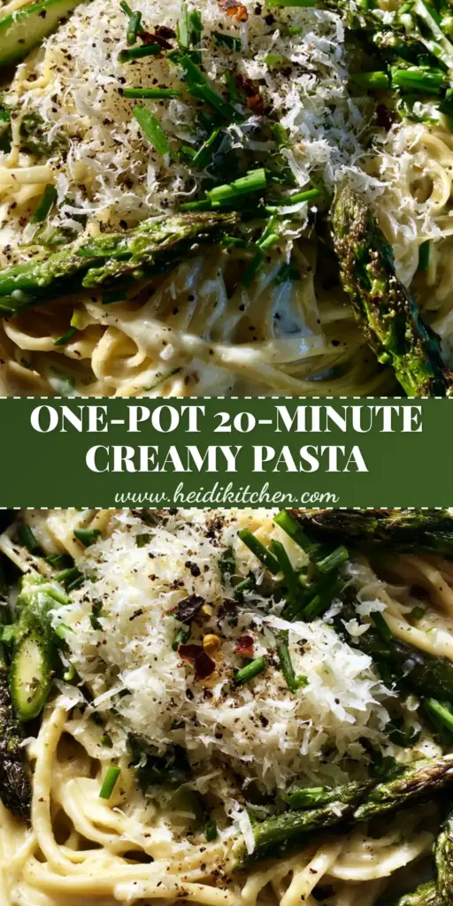 Creamy Pasta with Asparagus: The Ultimate One-Pot Lemon Garlic Linguine 4 A gourmet plate of Creamy Pasta with Asparagus featuring charred spears and a fluffy mountain of Parmesan cheese.