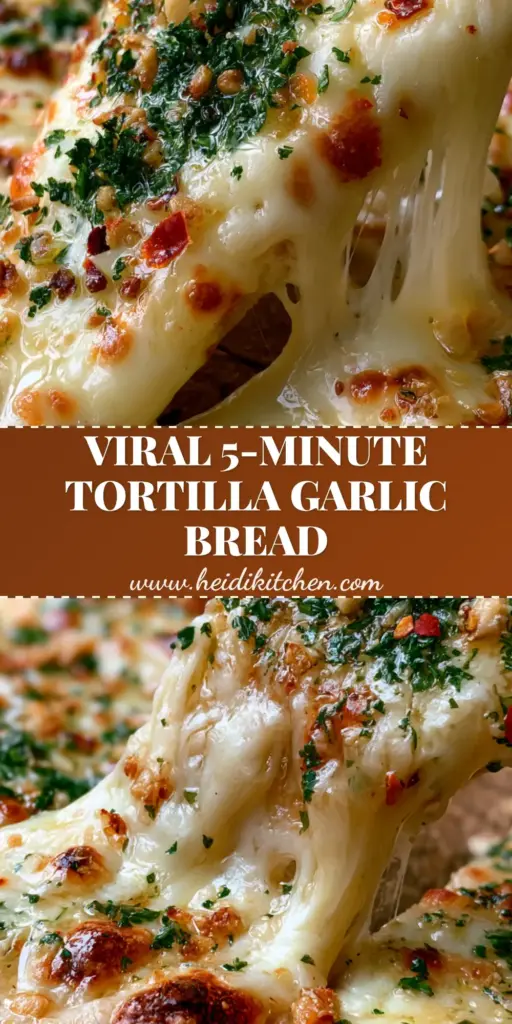 A close-up of air fryer cheesy tortilla garlic bread showing charred edges and melted mozzarella with parsley.