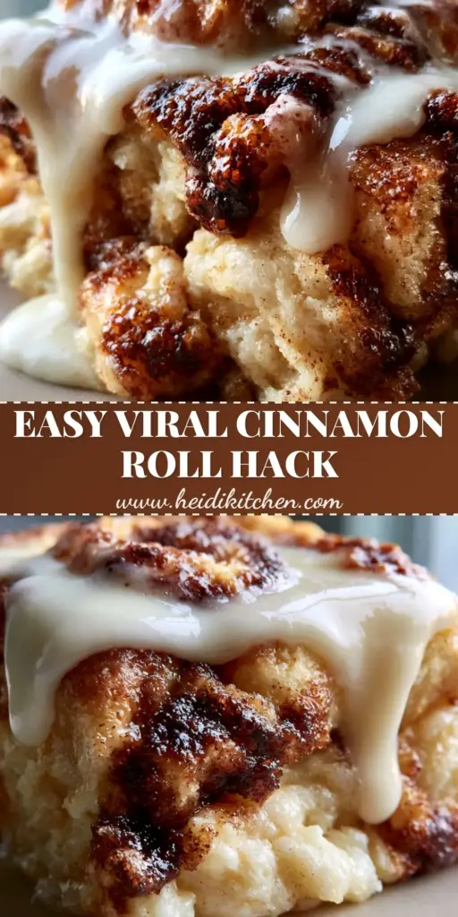 Cinnamon Roll Casserole with Gooey Cream Cheese Glaze 4 A close-up slice of cinnamon roll casserole with bubbling caramelized cinnamon swirls and a thick cream cheese glaze drape.
