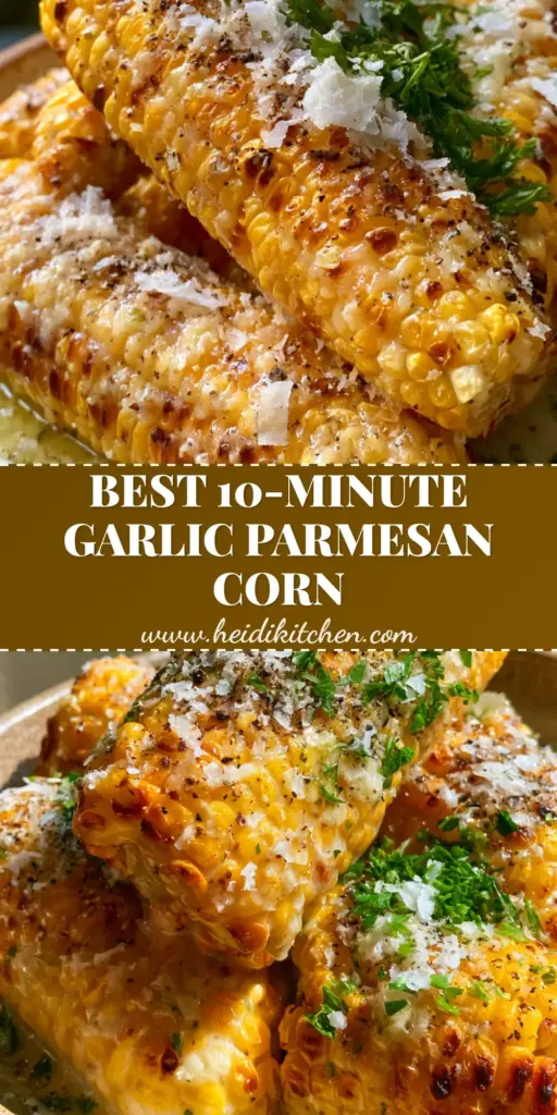 A tall stack of charred garlic parmesan corn on a rustic plate, covered in snowy cheese and fresh parsley. (garlic parmesan corn)